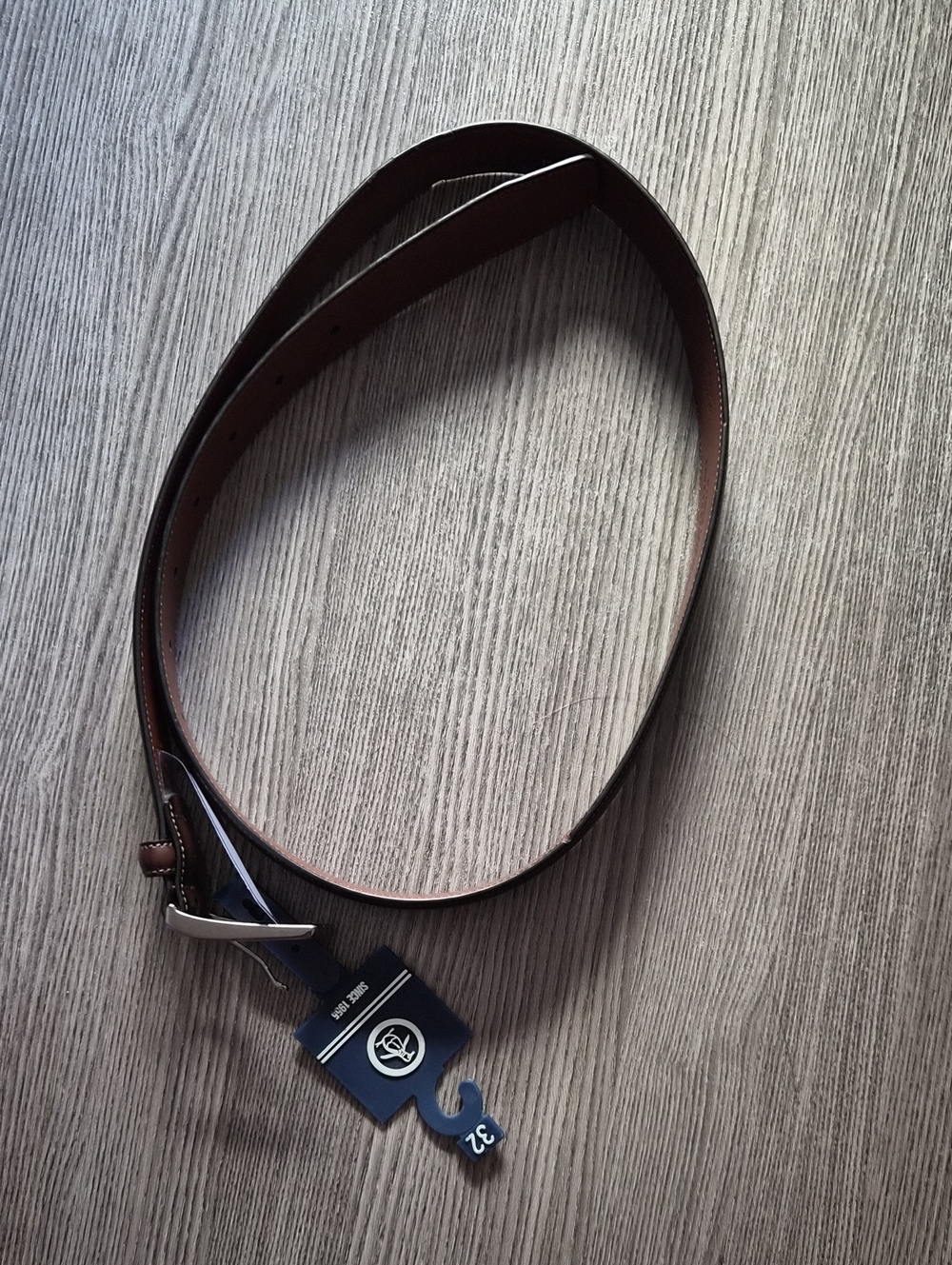 Penguin Genuine Leather Men's Brown Leather Belt - Classic Dress Style